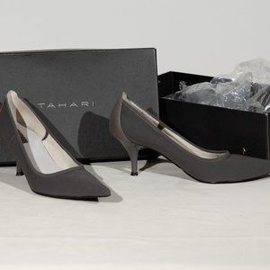 Tahari Heels "Dottie" Slate Color sz 7 1/2
